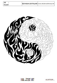 Tibet boyama sayfaları 